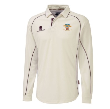 Oakfield & Rowlands CC - Premier Long Sleeve Maroon Trim Shirt